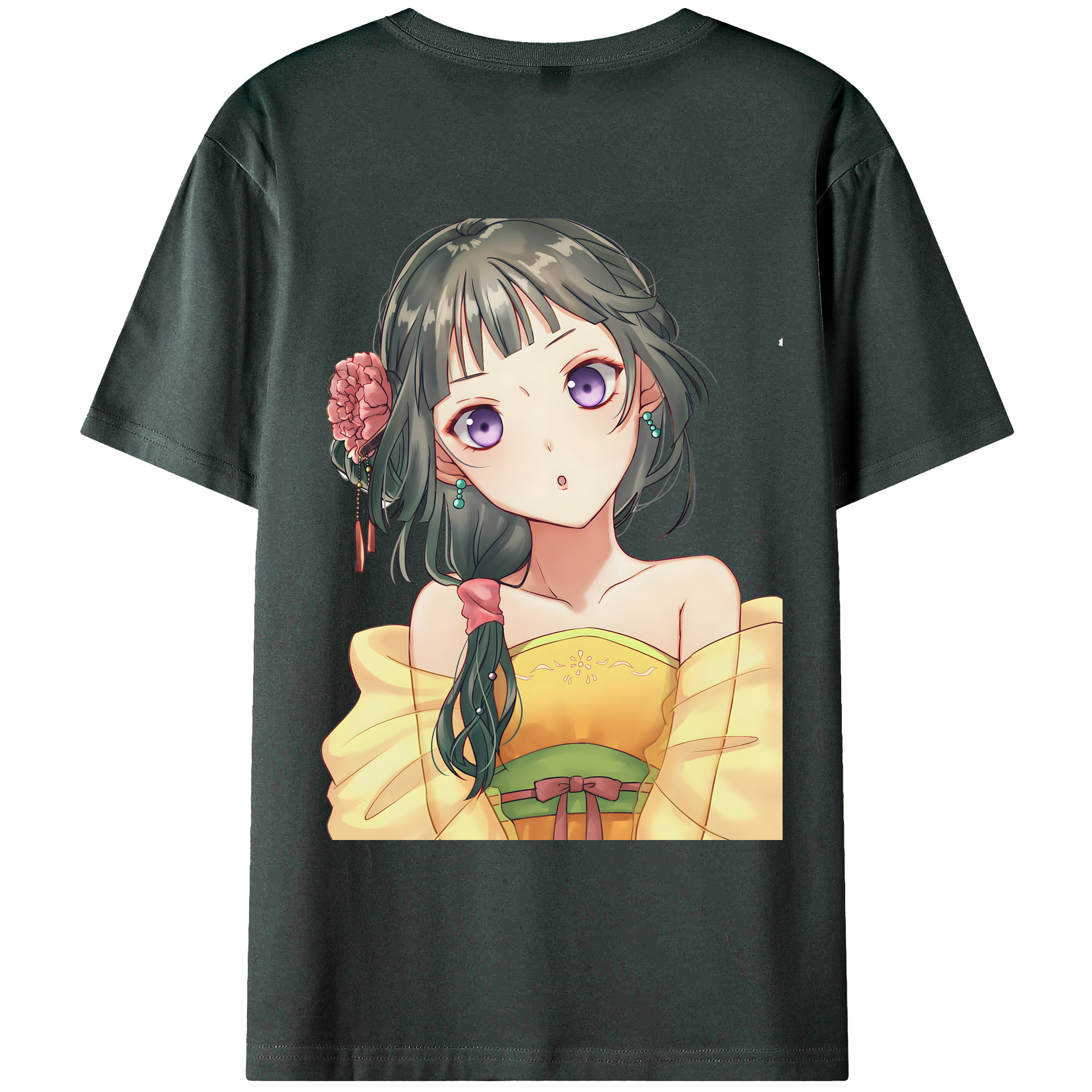 （画像用） 薬屋のひとりごと The Apothecary Diaries 綿100％ メンズ半袖Tシャツ（バックプリント） 通気性